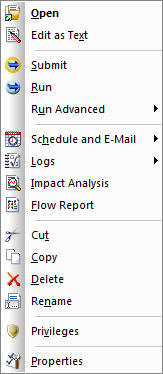 Shortcut menu
