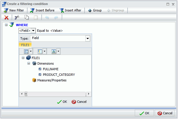 Field list in business order