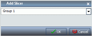Add Slicer dialog box
