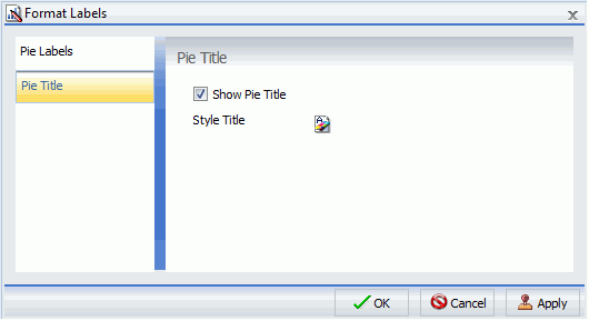Format Labels Dialog Box Pie Title Tab