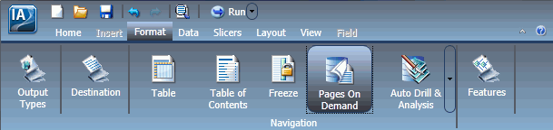 Pages On Demand button