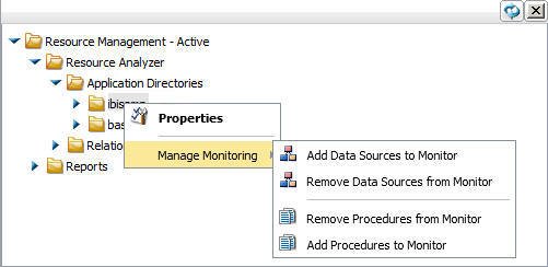 Manage Monitoring options