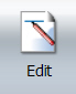 Reporting Object Tool Ribbon Edit button