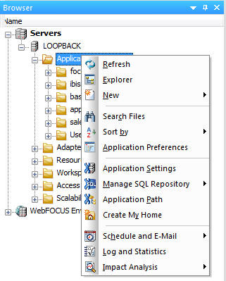 Application Directories Options
