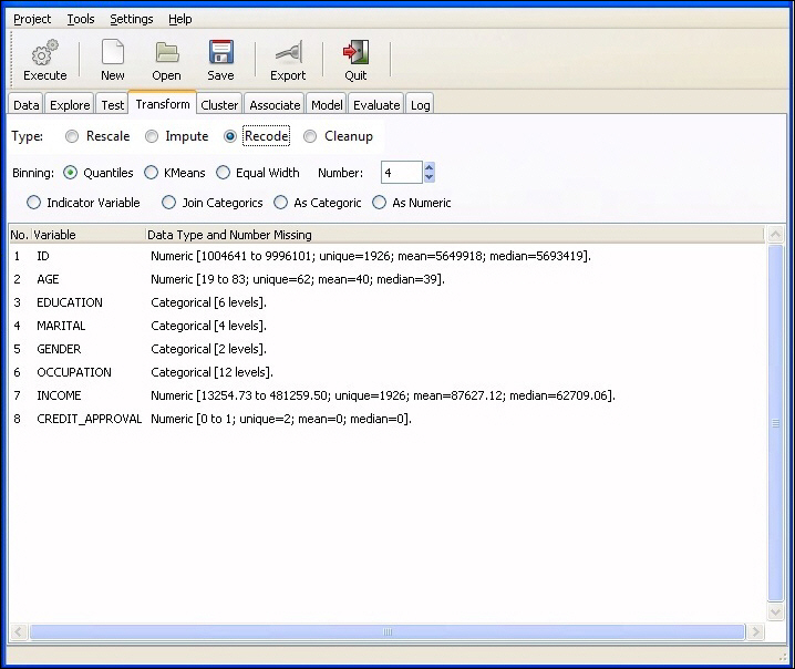 Remap option button in the Transform tab
