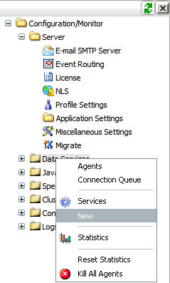 Data Service Context Menu