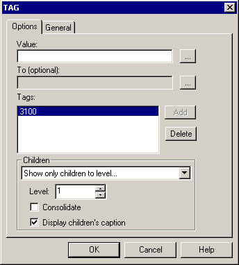 Tag Dialog Box