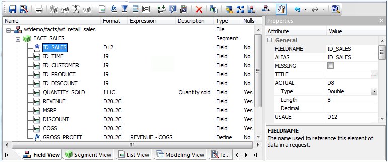 Column Attribute Summary