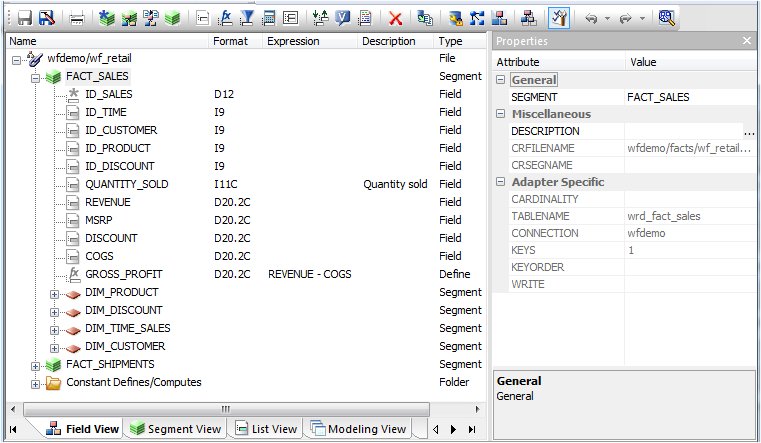 Segment View Tab