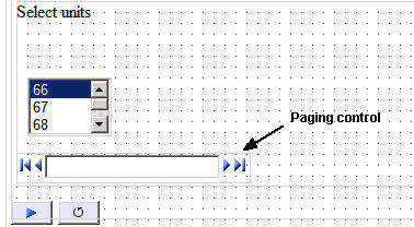 Paging control on Design canvas