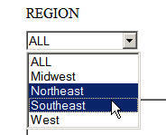 selecting multiple values with Ctrl