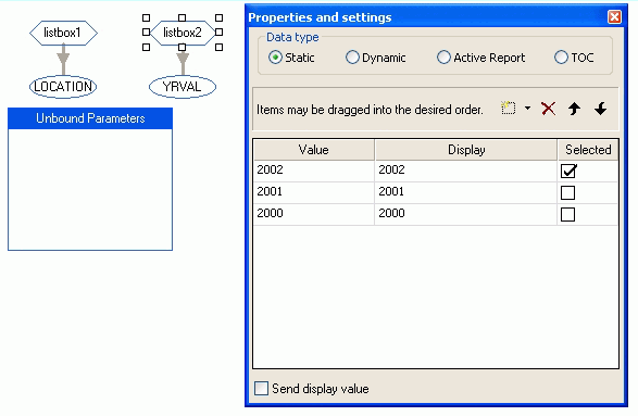 Properties and settings