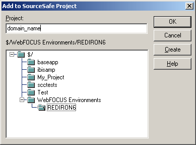 Add to Source Project dialog box