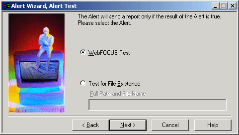 The Alert Wizard Alert Test Window