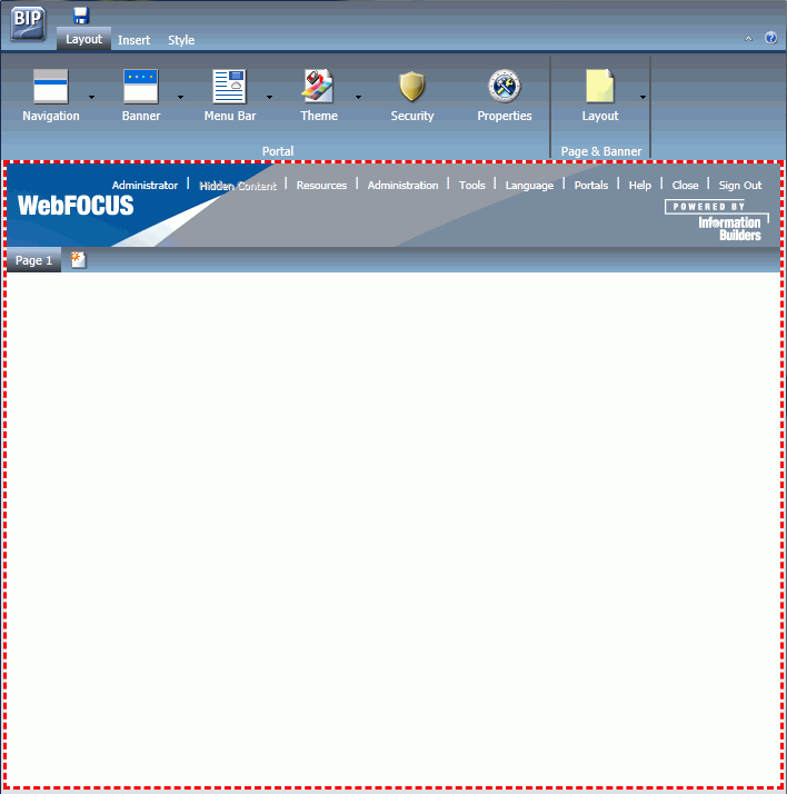 Portal Designer Canvas