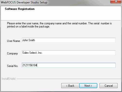 Software Registration pane
