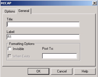 General tab