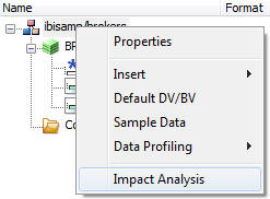 Impact Analysis Option