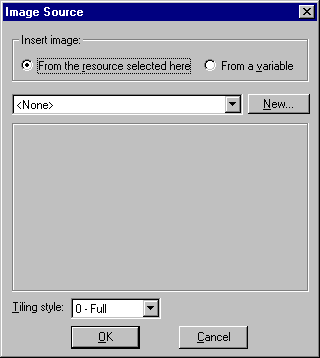 Image Source Dialog box