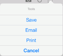 Tools menu