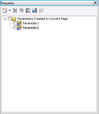Requests section of Tasks and Animations panel