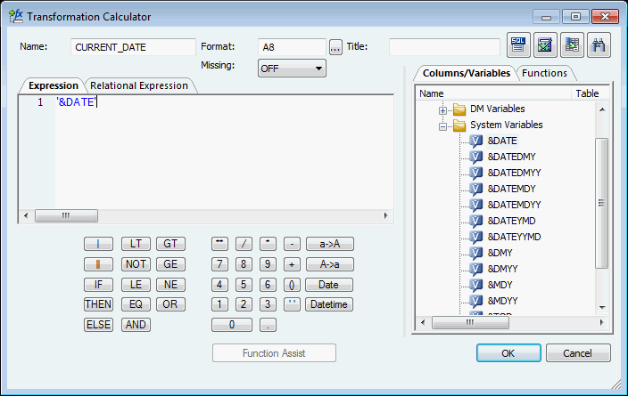 Transformation calculator