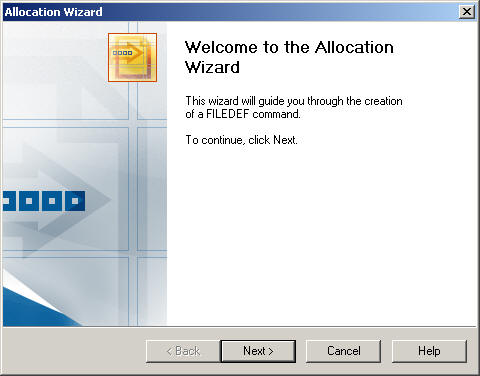 Allocation Wizard diagram