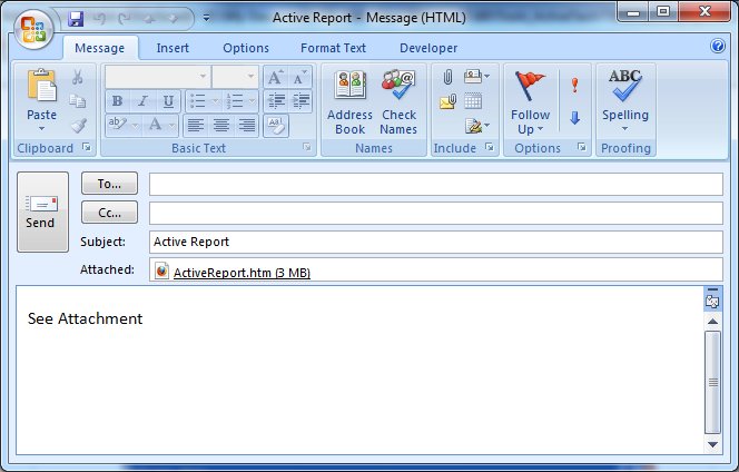 active chart email attachment