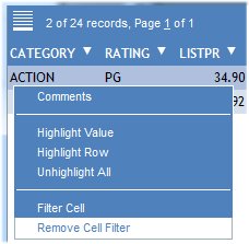 remove cell filter