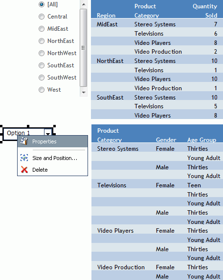 Selected Drop Down List Prompt