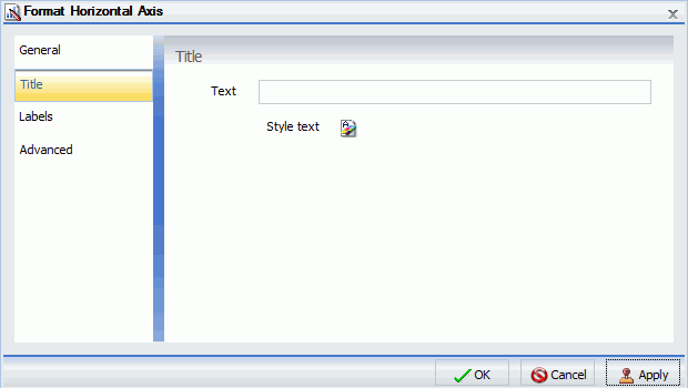 Format Axis Dialog Box Title Tab