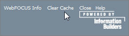 Administration Console, Main Menu, Clear Cache Menu Option