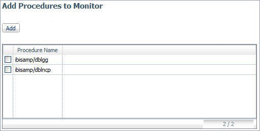 Add Procedures to Monitor