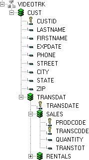 VIDEOTRK structure