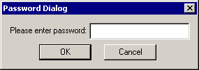 Password Dialog box
