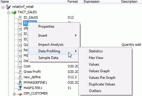 Data Profiling options