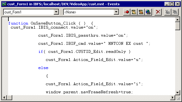 Event Handler Editor image
