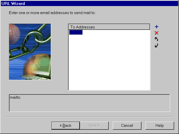 URL Wizard dialog box