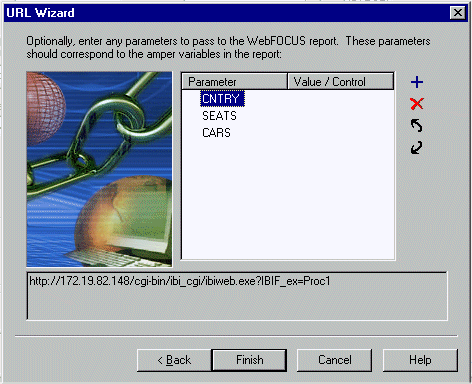URL Wizard dialog box