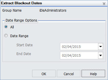 extract blackout dates