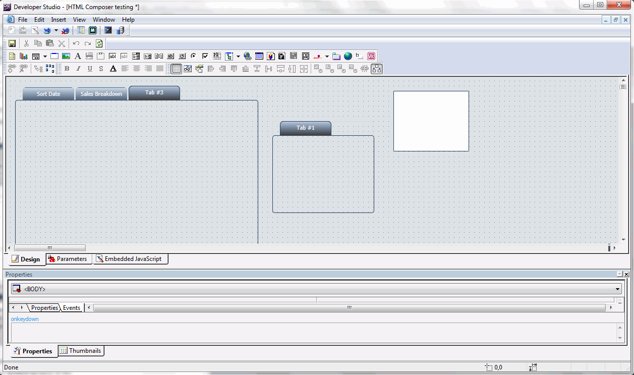 docking Properties sheet