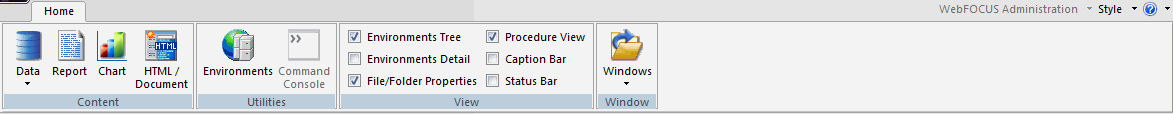Home tab
