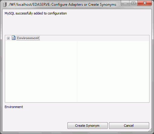 Configure Adapters or Create Synonyms