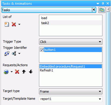 Tasks section
