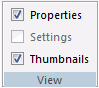 Utilities tab, View group
