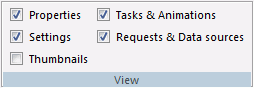 Utilities tab, View group
