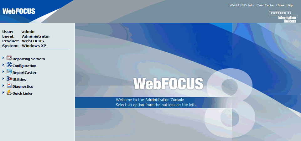 WebFOCUS Administration Console