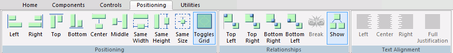 Positioning tab