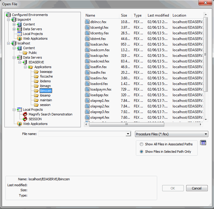 Open File dialog box