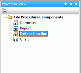 Procedure View panel